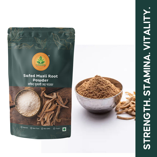 Safed Musli Root Powder – Strength & Vitality – CuroHerb