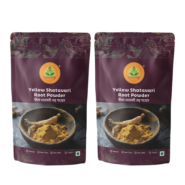 Yellow Shatavari Root Powder – Women’s Wellness & Hormonal Balance – CuroHerb