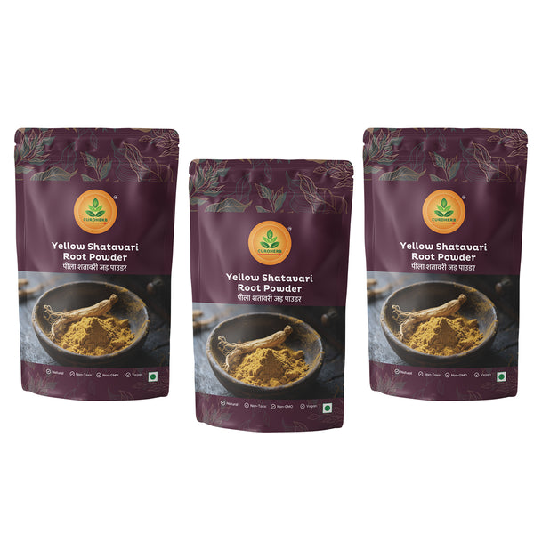 Yellow Shatavari Root Powder – Women’s Wellness & Hormonal Balance – CuroHerb
