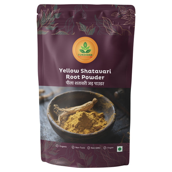 Yellow Shatavari Root Powder – Women’s Wellness & Hormonal Balance – CuroHerb