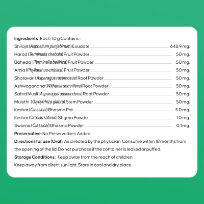 Kesar Gold Shilajit (Resin Form)  Natural Energy & Vitality Boost  CuroHerb