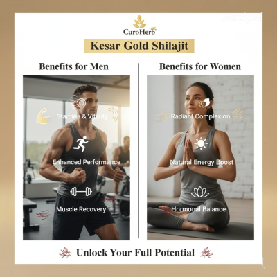 Kesar Gold Shilajit (Resin Form)  Natural Energy & Vitality Boost  CuroHerb