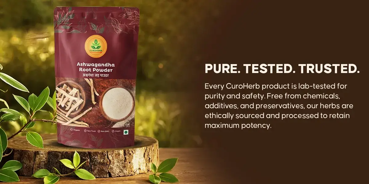 Ashwagandha Root Powder - Natural Stress Reliever - CuroHerb