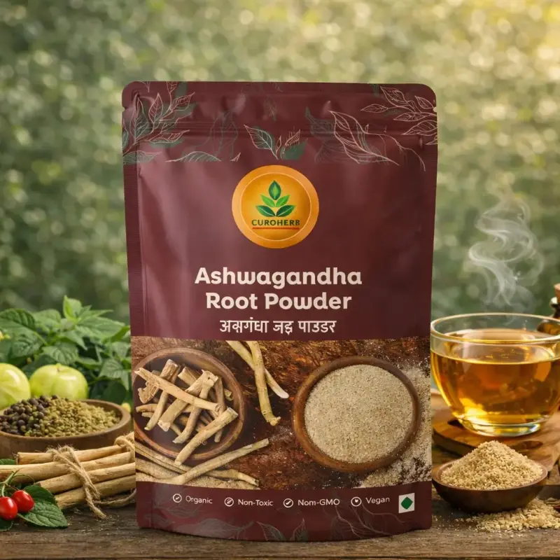 Ashwagandha Root Powder - Natural Stress Reliever - CuroHerb
