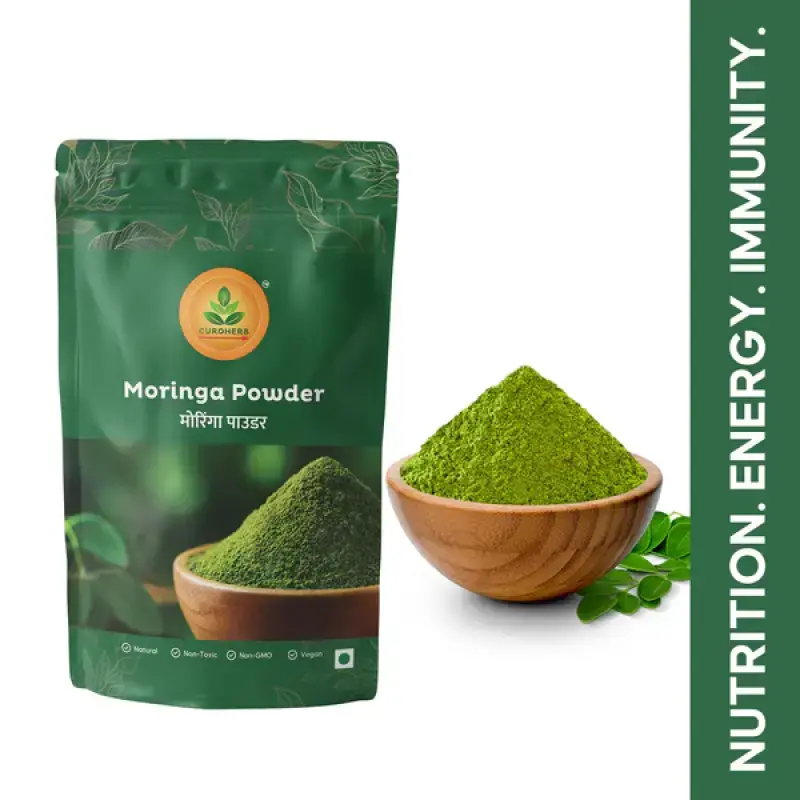 Moringa Powder Superfood for Energy & Immunity CuroHerb
